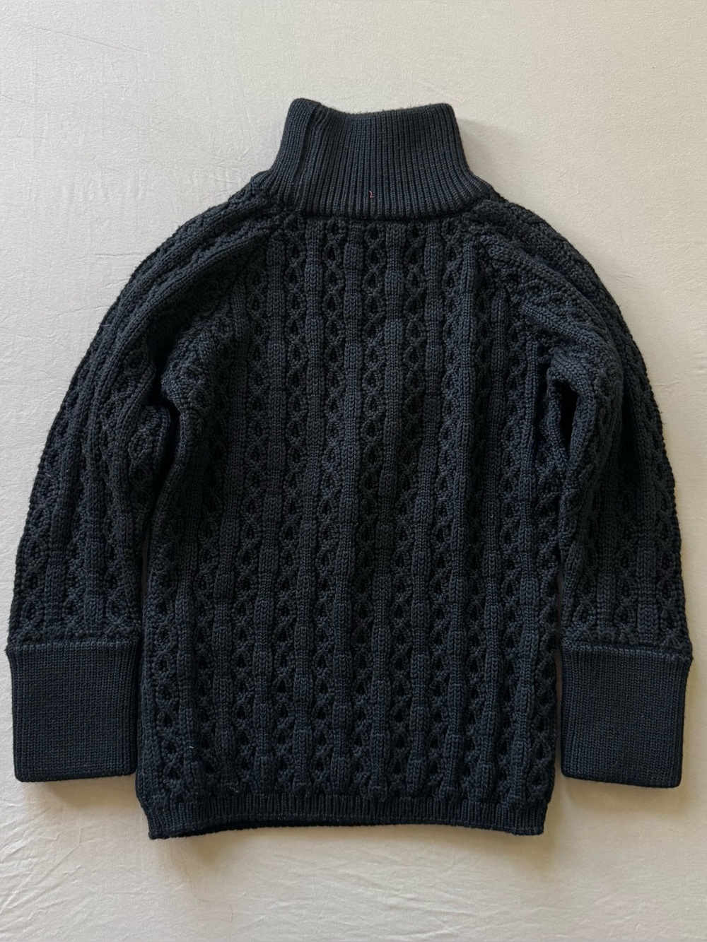 Andrew GN black cable knit turtleneck sweater